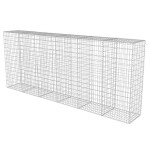 vidaXL Perete gabion cu capace, 300 x 50 x 150 cm, oțel galvanizat vidaXL Perete gabion cu capace, 300 x 50 x 150 cm, oțel galvanizat