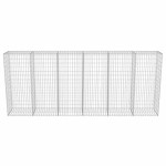 vidaXL Perete gabion cu capace, 300 x 50 x 150 cm, oțel galvanizat vidaXL Perete gabion cu capace, 300 x 50 x 150 cm, oțel galvanizat