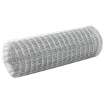 vidaXL Plasă de sârmă găini, argintiu, 10 x 0,5 m, oțel galvanizat vidaXL Plasă de sârmă găini, argintiu, 10 x 0,5 m, oțel galvanizat