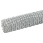 vidaXL Plasă de sârmă găini, argintiu, 25 x 1,5 m, oțel galvanizat