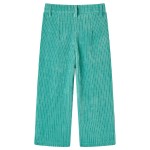 Pantaloni de copii din velur, verde mentă, 128
