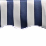 vidaXL Pânză de copertină, albastru și alb, 350 x 250 cm vidaXL Pânză de copertină, albastru și alb, 350 x 250 cm