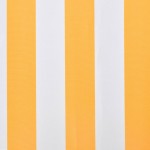 vidaXL Pânză de copertină, portocaliu și alb, 500 x 300 cm vidaXL Pânză de copertină, portocaliu și alb, 500 x 300 cm
