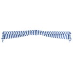 vidaXL Copertină de bistro, albastru și alb, 400 x 120 cm vidaXL Copertină de bistro, albastru și alb, 400 x 120 cm