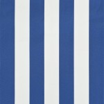 vidaXL Copertină retractabilă, albastru și alb, 300 x 150 cm