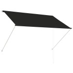 vidaXL Copertină retractabilă, antracit, 200 x 150 cm vidaXL Copertină retractabilă, antracit, 200 x 150 cm