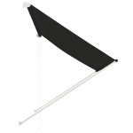 vidaXL Copertină retractabilă, antracit, 200 x 150 cm vidaXL Copertină retractabilă, antracit, 200 x 150 cm