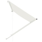 vidaXL Copertină retractabilă, crem, 200 x 150 cm