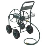 vidaXL Cărucior pentru furtun de grădină cu racord 1/2", 75 m, oțel vidaXL Cărucior pentru furtun de grădină cu racord 1/2", 75 m, oțel