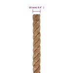 vidaXL Frânghie, 250 m, iută 100%, 10 mm vidaXL Frânghie, 250 m, iută 100%, 10 mm