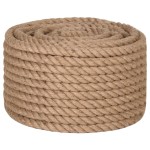 vidaXL Frânghie 20 mm, 100 m, 100% iută vidaXL Frânghie 20 mm, 100 m, 100% iută