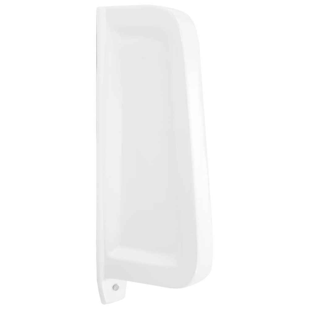 vidaXL Paravan protecție pisoar cu montaj în perete alb ceramică