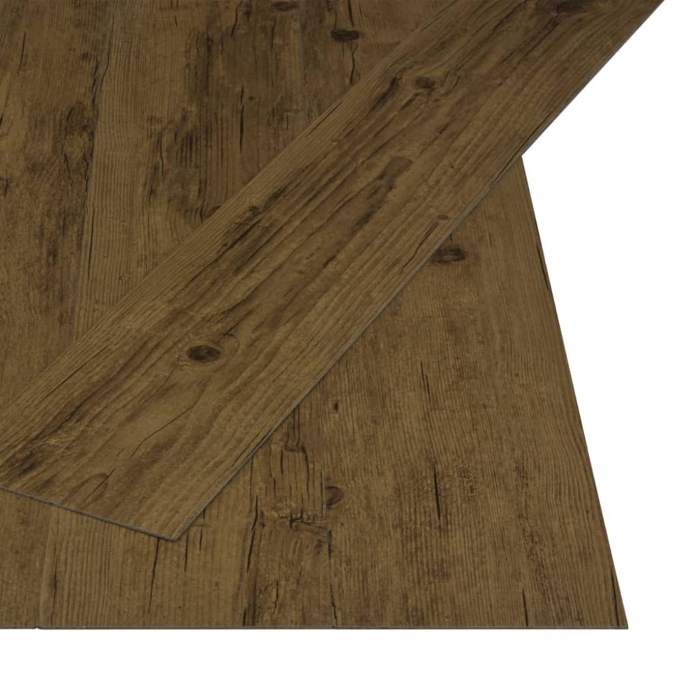 vidaXL Plăci autoadezive pardoseală maro natural PVC 4,46 m² 3 mm