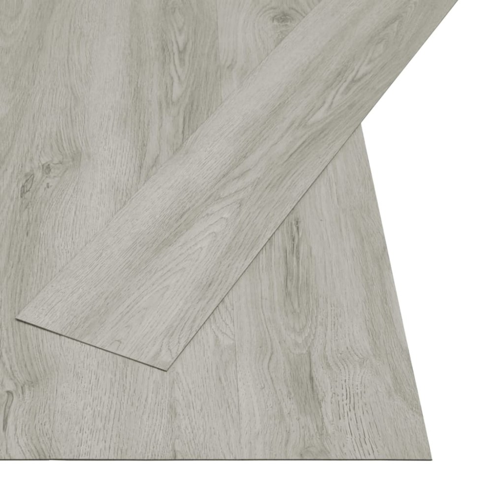 vidaXL Plăci autoadezive pardoseală gri deschis PVC 4,46 m² 3 mm