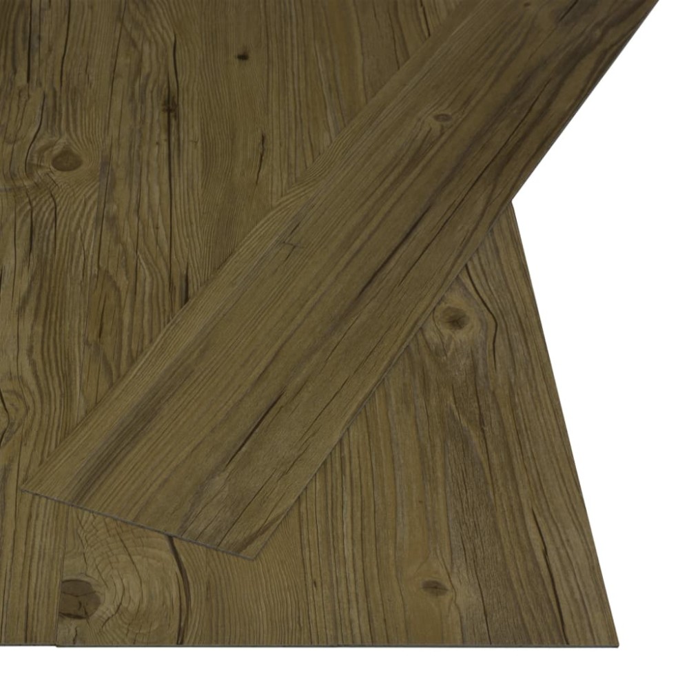 vidaXL Plăci autoadezive pardoseală maro PVC 4,46 m² 3 mm