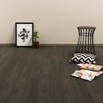 vidaXL Plăci autoadezive pardoseală maro închis PVC 4,46 m² 3 mm vidaXL Plăci autoadezive pardoseală maro închis PVC 4,46 m² 3 mm