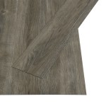 vidaXL Plăci autoadezive pardoseală gri & maro PVC 4,46 m² 3 mm