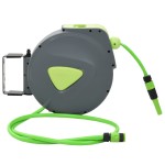 vidaXL Tambur furtun retractabil automat cu montaj pe perete 20 + 2 m vidaXL Tambur furtun retractabil automat cu montaj pe perete 20 + 2 m