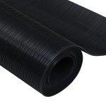 vidaXL Covor anti-alunecare, 1,5x4 m, cauciuc, cu striații fine, 3 mm vidaXL Covor anti-alunecare, 1,5x4 m, cauciuc, cu striații fine, 3 mm