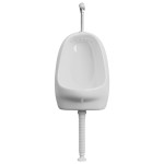 vidaXL Pisoar de perete cu supapă pentru spălare, alb, ceramică vidaXL Pisoar de perete cu supapă pentru spălare, alb, ceramică
