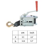 vidaXL Troliu manual cu bandă, 540 kg vidaXL Troliu manual cu bandă, 540 kg