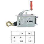 vidaXL Troliu manual cu bandă, 1130 kg vidaXL Troliu manual cu bandă, 1130 kg