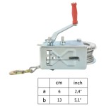 vidaXL Troliu manual, 1360 kg vidaXL Troliu manual, 1360 kg
