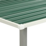 vidaXL Șopron de grădină cu uși glisante, verde, 386x259x178 cm, oțel vidaXL Șopron de grădină cu uși glisante, verde, 386x259x178 cm, oțel