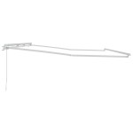 vidaXL Copertină Manual Alb 6 x 3 m Metal