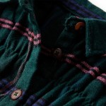 Rochie pentru copii cu mâneci lungi și volane, verde închis, 116