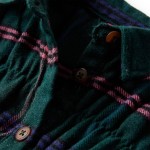Rochie pentru copii cu mâneci lungi și volane, verde închis, 140