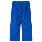 Pantaloni pentru copii, velur, albastru cobalt 92 Pantaloni pentru copii, velur, albastru cobalt 92