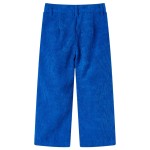 Pantaloni pentru copii, velur, albastru cobalt 116 Pantaloni pentru copii, velur, albastru cobalt 116