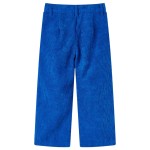 Pantaloni pentru copii, velur, albastru cobalt 140 Pantaloni pentru copii, velur, albastru cobalt 140