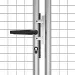 vidaXL Poartă de grădină, argintiu, 415 x 175 cm, oțel galvanizat vidaXL Poartă de grădină, argintiu, 415 x 175 cm, oțel galvanizat