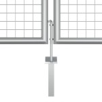 vidaXL Poartă de grădină, argintiu, 415 x 175 cm, oțel galvanizat vidaXL Poartă de grădină, argintiu, 415 x 175 cm, oțel galvanizat