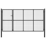 vidaXL Poartă de grădină, antracit, 350 x 150 cm, oțel vidaXL Poartă de grădină, antracit, 350 x 150 cm, oțel