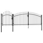 vidaXL Poartă de grădină, negru, 2 x 4 m, oțel vidaXL Poartă de grădină, negru, 2 x 4 m, oțel