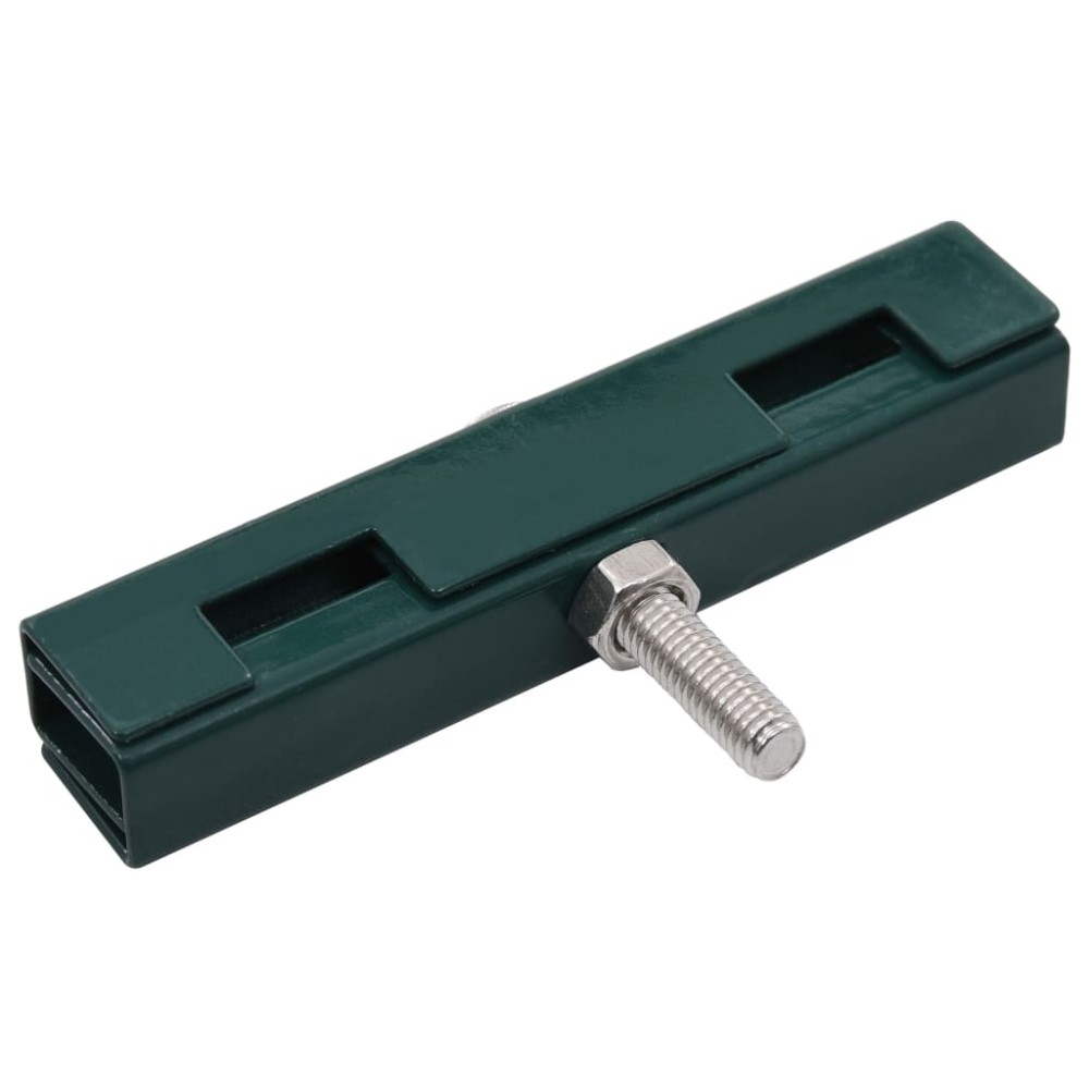 vidaXL Conector în formă de U grilaj grădină, 10 seturi, verde
