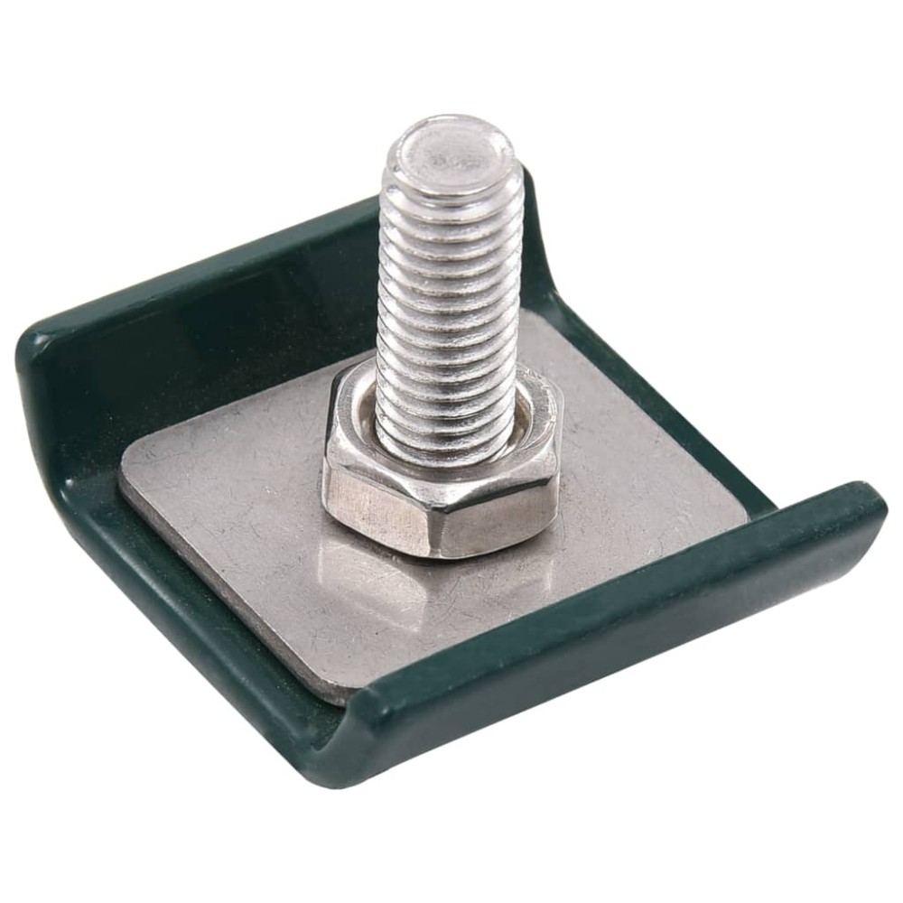 vidaXL Conector grilaj din plasă, verde, 25 seturi