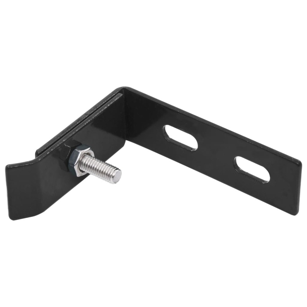 vidaXL Conector de colț de perete, 10 seturi, antracit