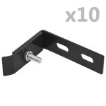 vidaXL Conector de colț de perete, 10 seturi, antracit vidaXL Conector de colț de perete, 10 seturi, antracit