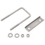 vidaXL Clemă de prindere tip U pentru stâlp gard, 60x40 mm, 25 seturi vidaXL Clemă de prindere tip U pentru stâlp gard, 60x40 mm, 25 seturi
