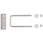 vidaXL Clemă de prindere tip U pentru stâlp gard, 60x40 mm, 25 seturi vidaXL Clemă de prindere tip U pentru stâlp gard, 60x40 mm, 25 seturi