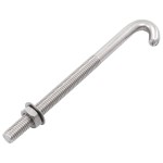 vidaXL Șurub de fixare tip J cu piuliță și șaibă, M8x120 mm, 25 seturi vidaXL Șurub de fixare tip J cu piuliță și șaibă, M8x120 mm, 25 seturi