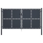 vidaXL Poartă de grădină, antracit, 300 x 175 cm, oțel vidaXL Poartă de grădină, antracit, 300 x 175 cm, oțel