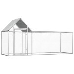 vidaXL Coteț pentru păsări, 3 x 1 x 1,5 m, oțel galvanizat vidaXL Coteț pentru păsări, 3 x 1 x 1,5 m, oțel galvanizat