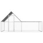 vidaXL Coteț pentru păsări, 4 x 2 x 2 m, oțel galvanizat vidaXL Coteț pentru păsări, 4 x 2 x 2 m, oțel galvanizat
