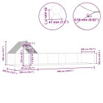 vidaXL Coteț pentru păsări, 8 x 2 x 2 m, oțel galvanizat vidaXL Coteț pentru păsări, 8 x 2 x 2 m, oțel galvanizat