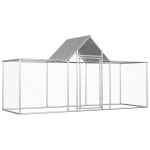 vidaXL Coteț pentru păsări, 3 x 1 x 1,5 m, oțel galvanizat vidaXL Coteț pentru păsări, 3 x 1 x 1,5 m, oțel galvanizat